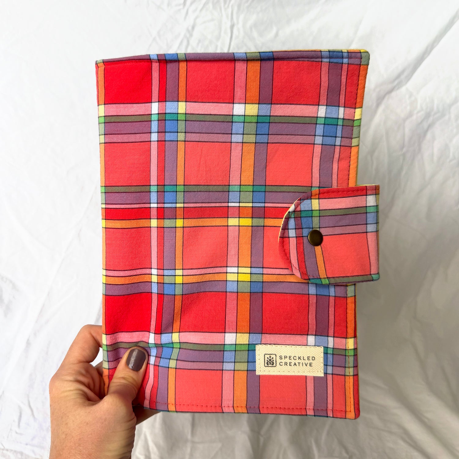 Colorfully Red Plaid Creative Utility Sleeve