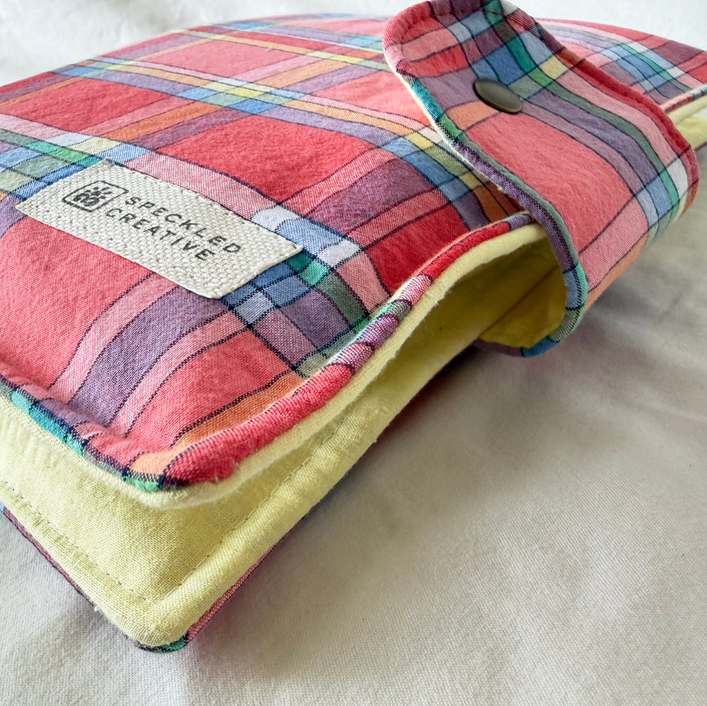 Colorfully Red Plaid Creative Utility Sleeve