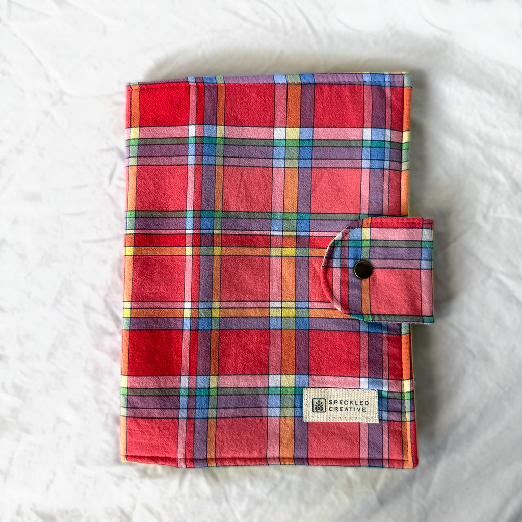Colorfully Red Plaid Creative Utility Sleeve