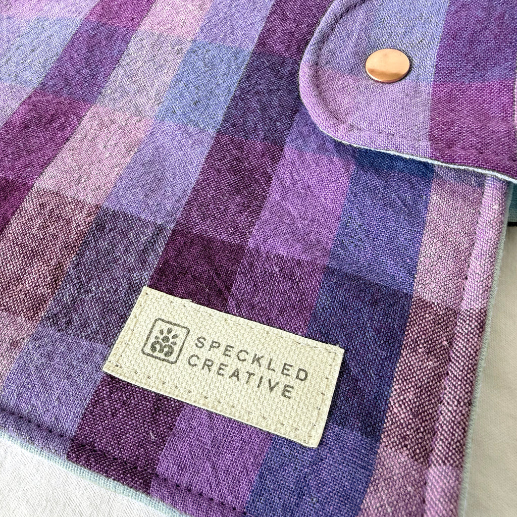 Purple People Plaid Creative Utility Sleeve