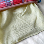 Colorfully Red Plaid Flat Zipper Pouch
