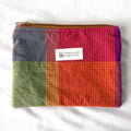 Colorful Plaid Flat Zipper Pouch