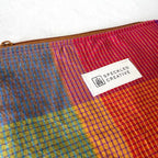 Colorful Plaid Flat Zipper Pouch