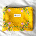 Rosy Yellow Flat Zipper Pouch