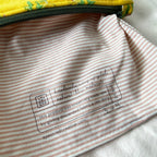 Rosy Yellow Flat Zipper Pouch