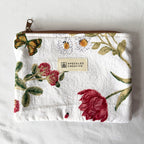 Garden Flowers Flat Zipper Pouch