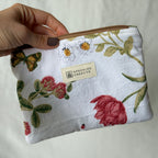 Garden Flowers Flat Zipper Pouch