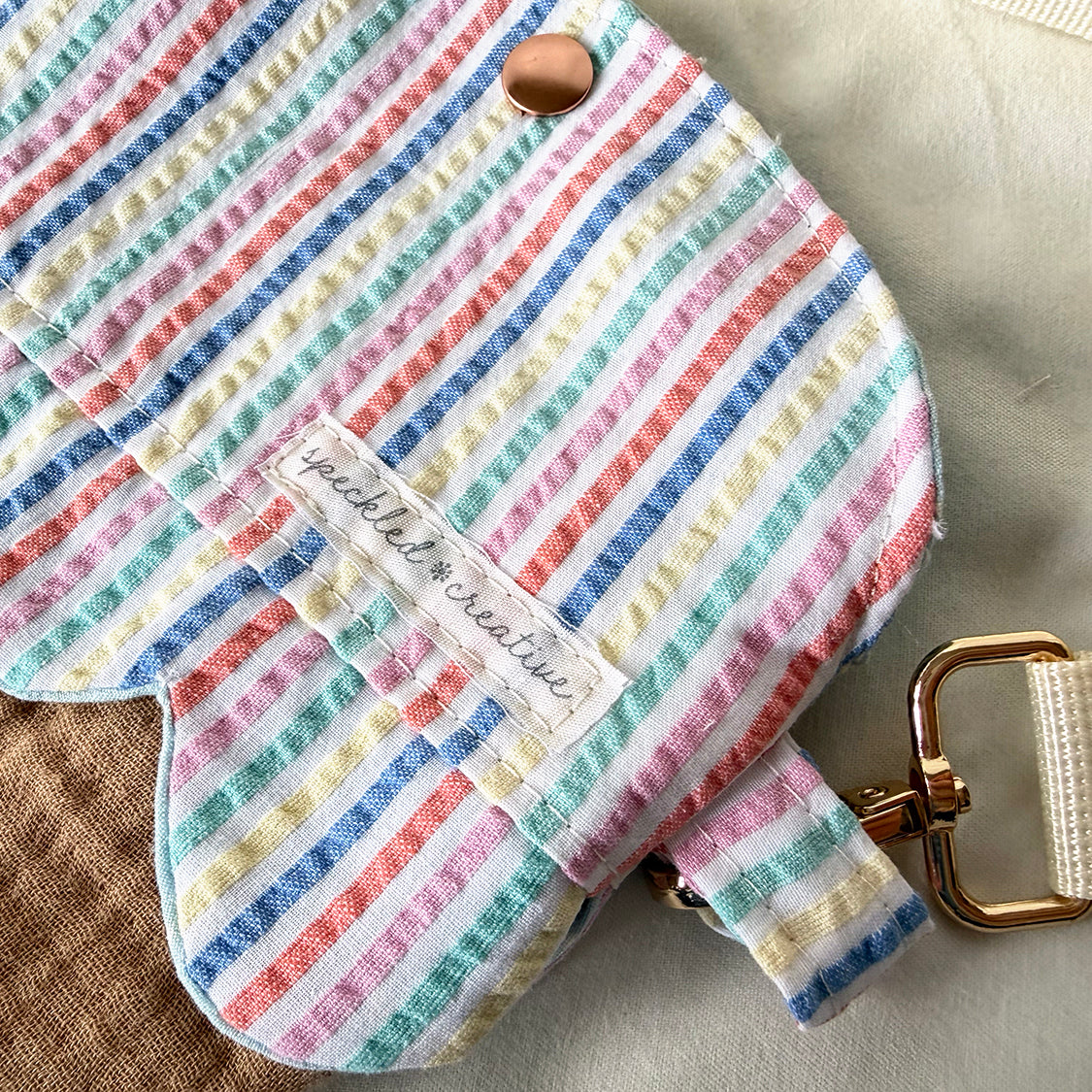 Sherbet Stripe Ice Cream Cone Bag