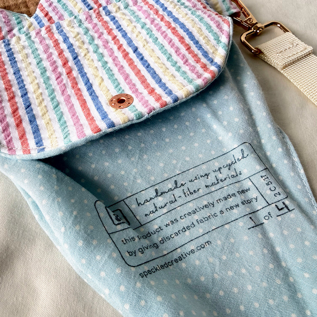 Sherbet Stripe Ice Cream Cone Bag