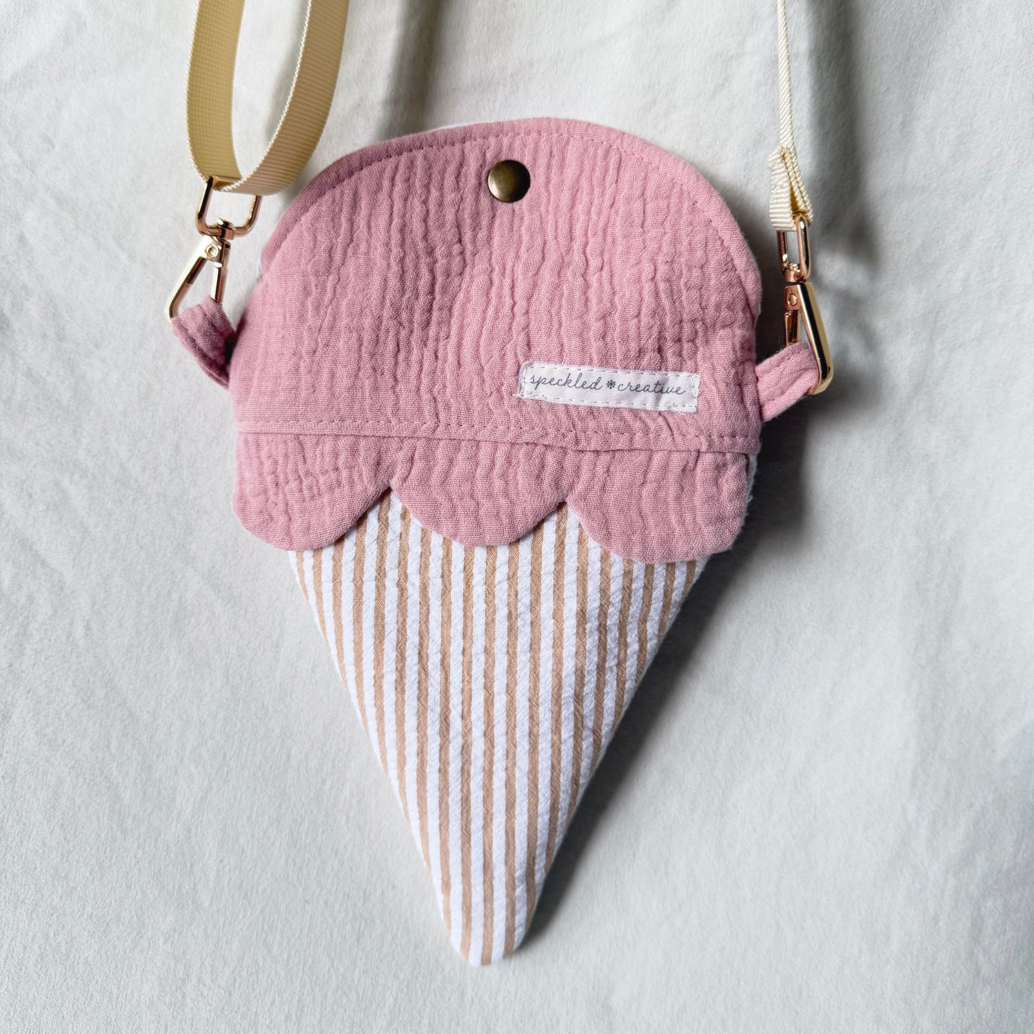 Strawberry Ice Cream Cone Bag