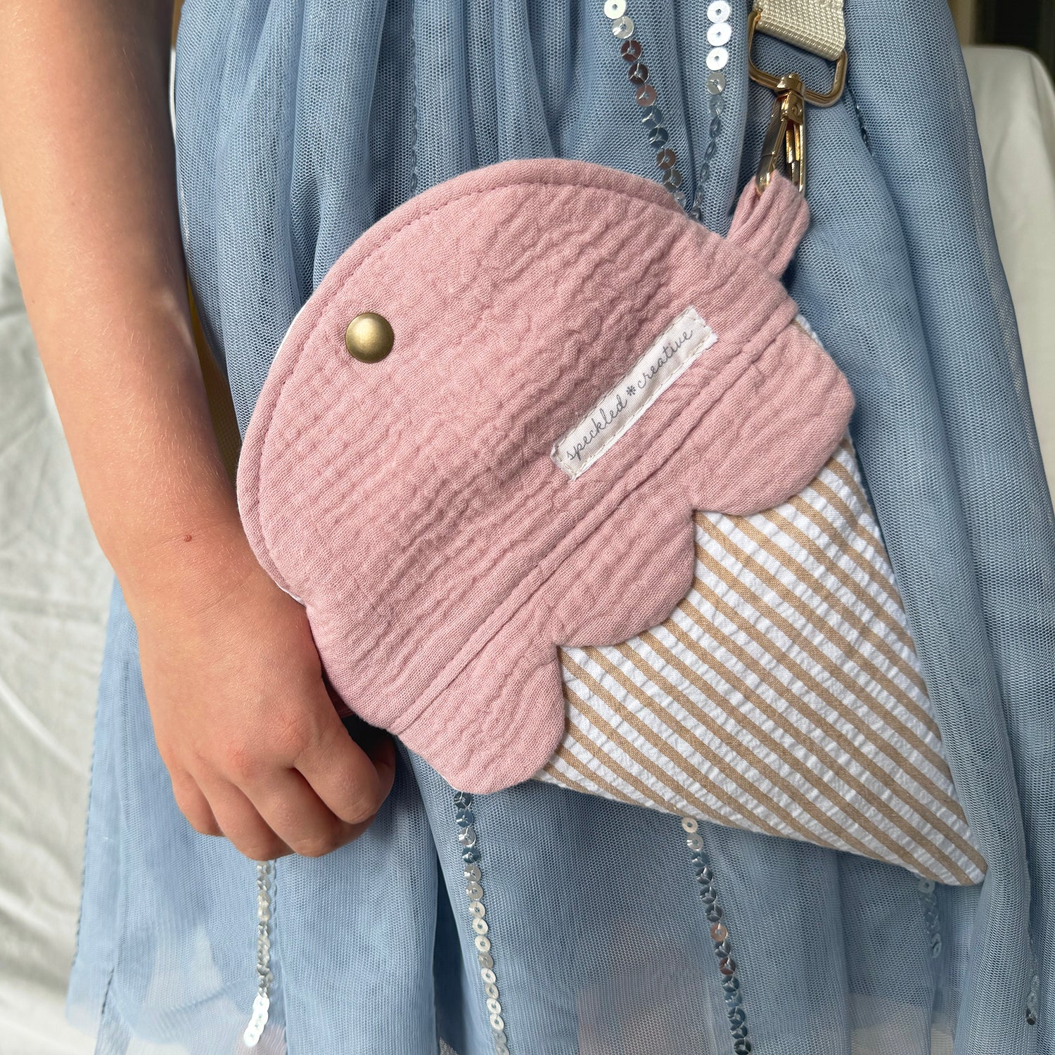 Strawberry Ice Cream Cone Bag