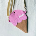 Cotton Candy Pink Ice Cream Cone Bag