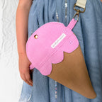Cotton Candy Pink Ice Cream Cone Bag