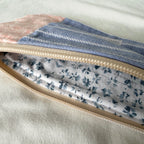 Blue Stripe Pencil Pouch