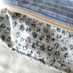 Blue Stripe Pencil Pouch