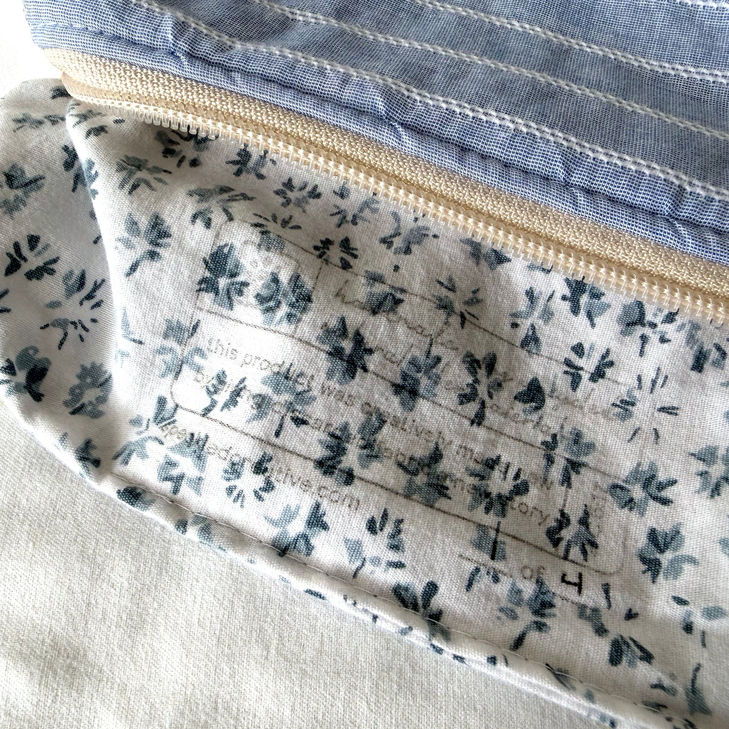 Blue Stripe Pencil Pouch