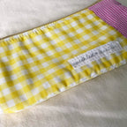Yellow Gingham Pencil Pouch