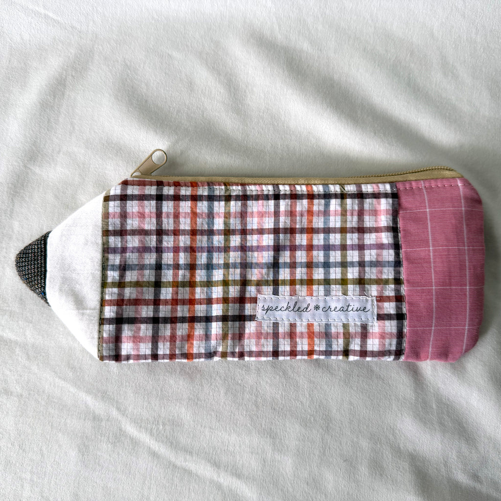 Autumn Plaid Pencil Pouch