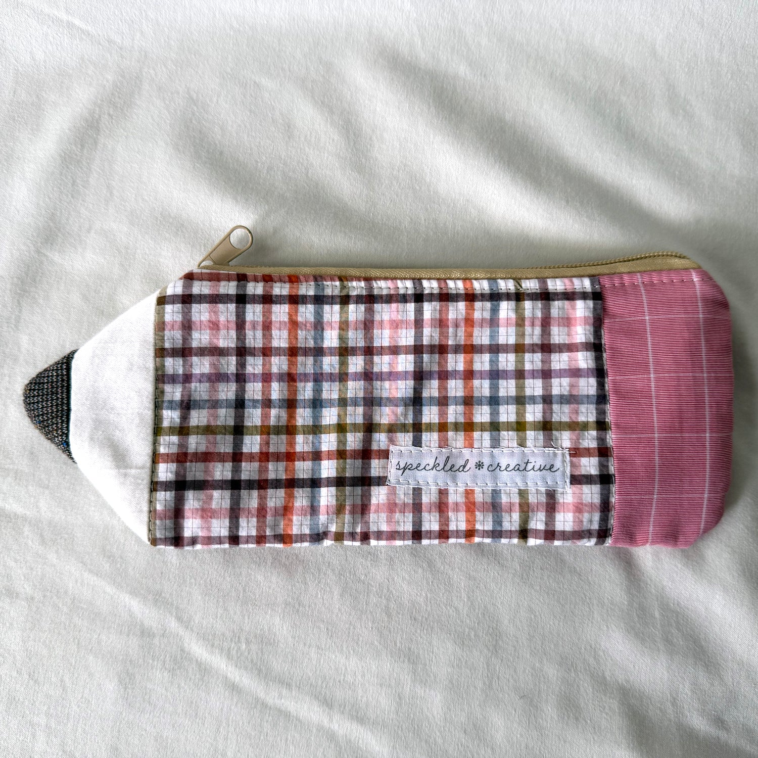 Autumn Plaid Pencil Pouch
