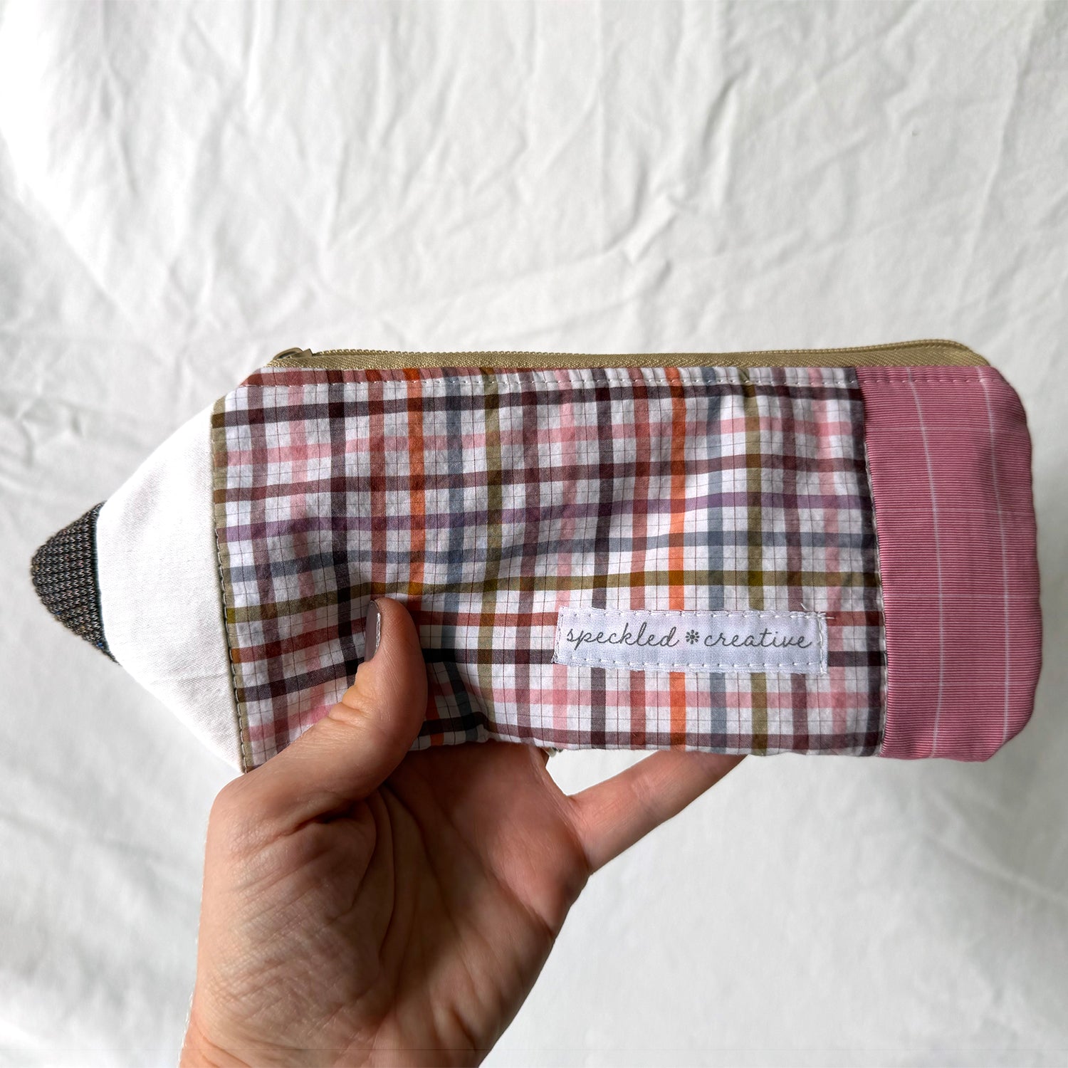 Autumn Plaid Pencil Pouch