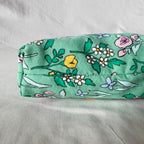 Green Wildflowers Stand-Up Zipper Pouch
