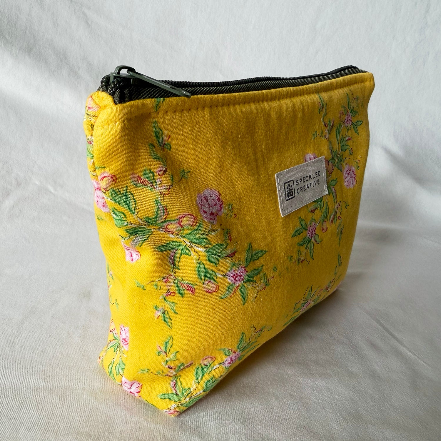 Rosy Yellow Stand-Up Zipper Pouch